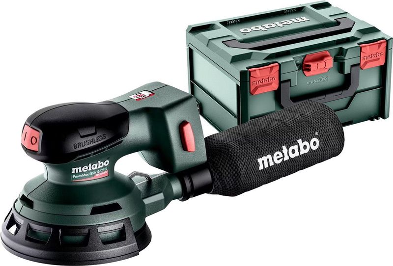 Metabo - 12-125 BL - Accu Excenterschuurmachine - 12V - 125 mm - Excl accu en lader - Metabox 215