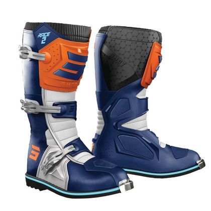 Bottes cross Shot RACE 2 KID - Bleu / Orange