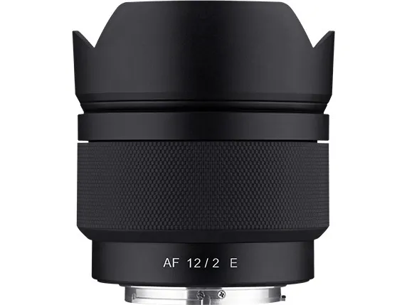 Samyang AF - Vidvinkel objektiv - 12 mm - f/2.0 - Sony E-mount - for Sony Cinema Line; a VLOGCAM; a1; a1 II; a6700; a7 IV; a7C; a7C II; a7CR; a7R V; a9 III