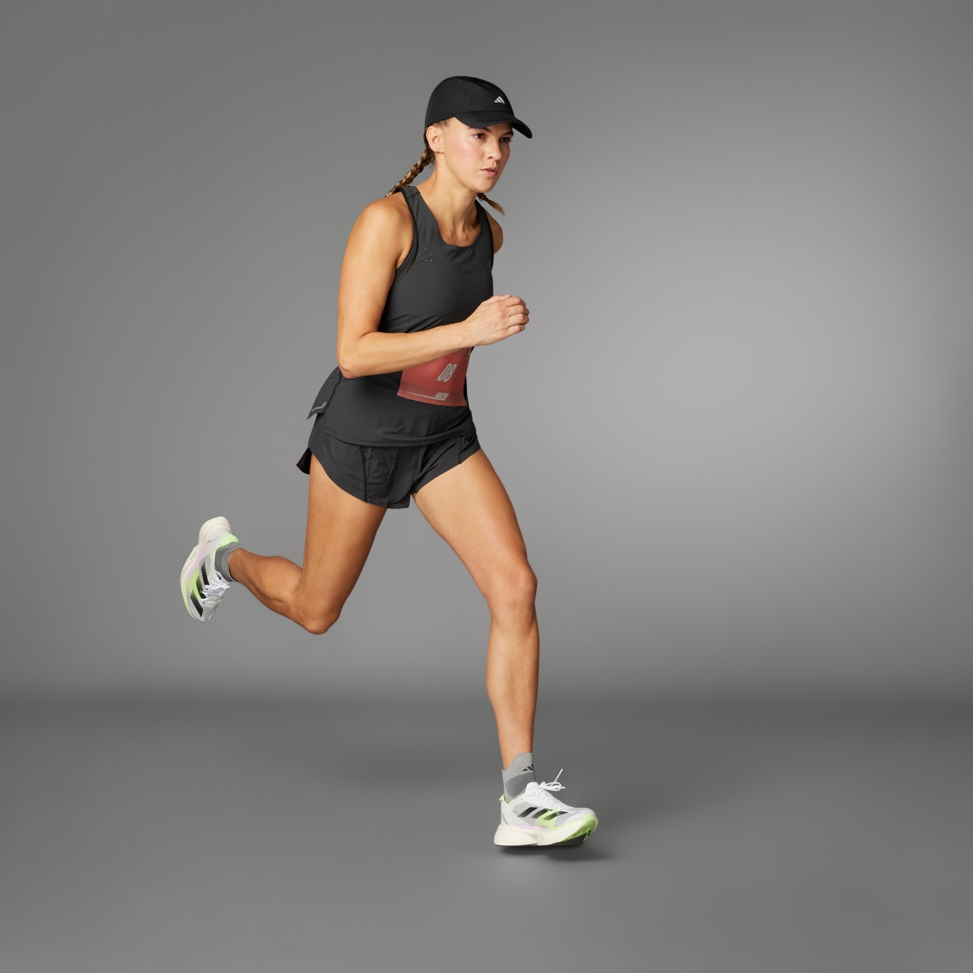 Adizero Running Singlet Dame Black