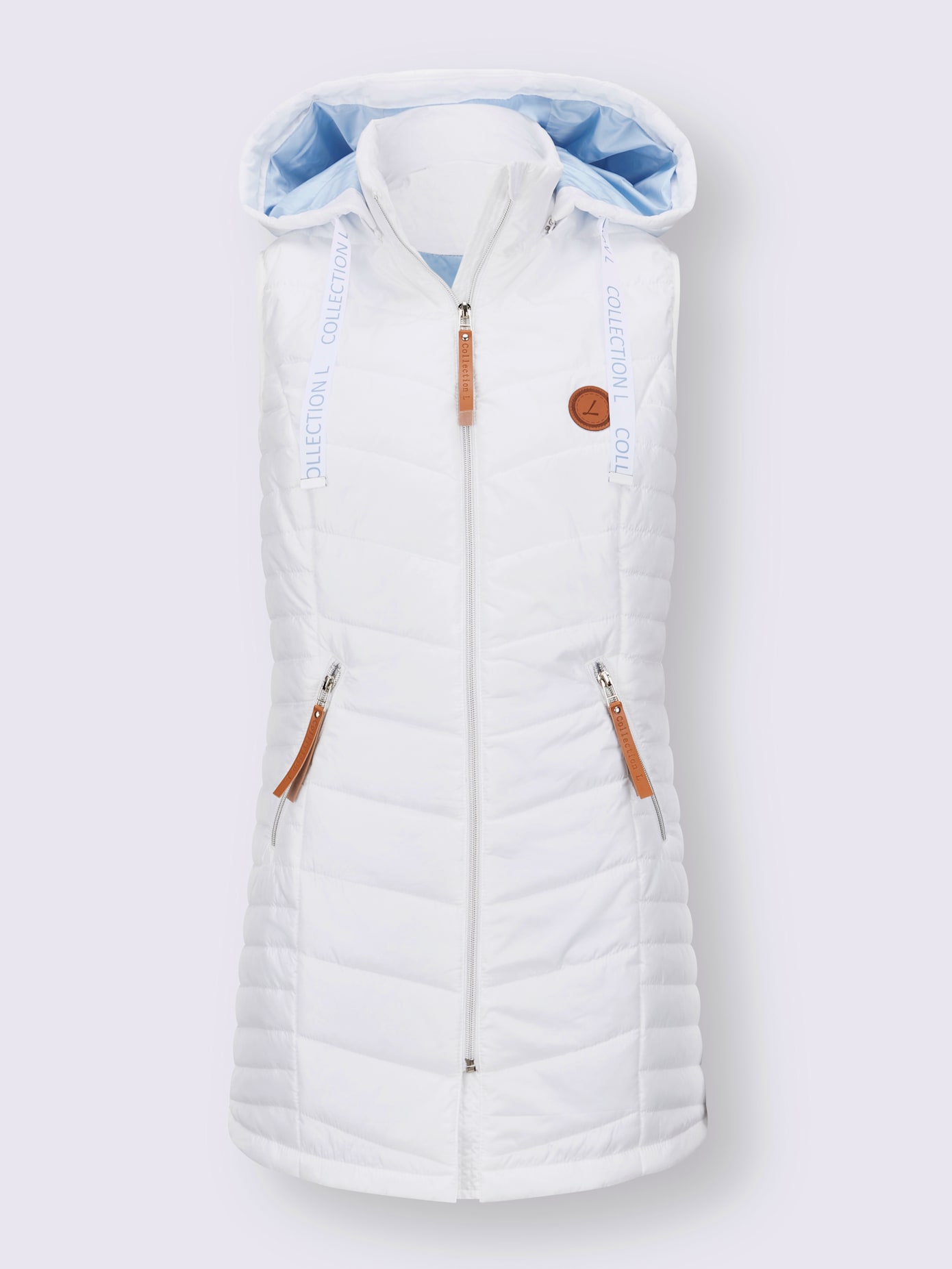 Gilet matelassé long coupe longue tendance