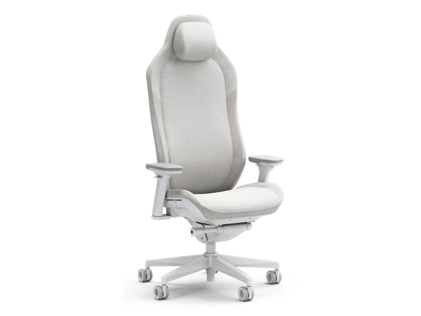 Fractal Design Refine - Spillestol - ergonomisk - lænestol - armstøtter - T-formet - vippe - glass fiber reinforced polyproylene/polyamide - let
