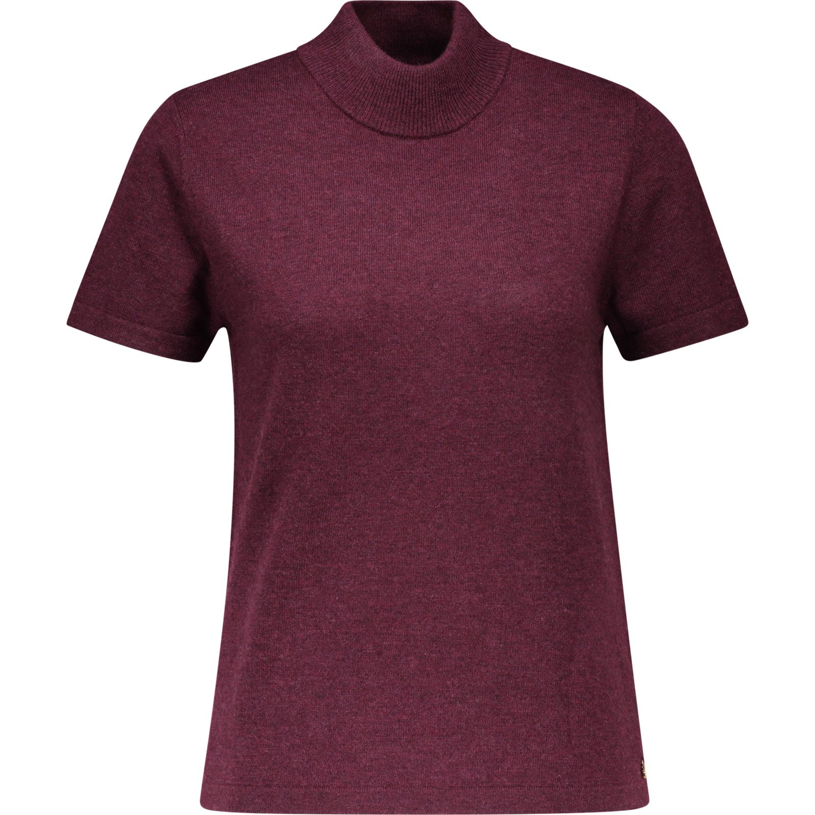 Mexx Damen-T-Shirt Turtle Neck XL, brombeer