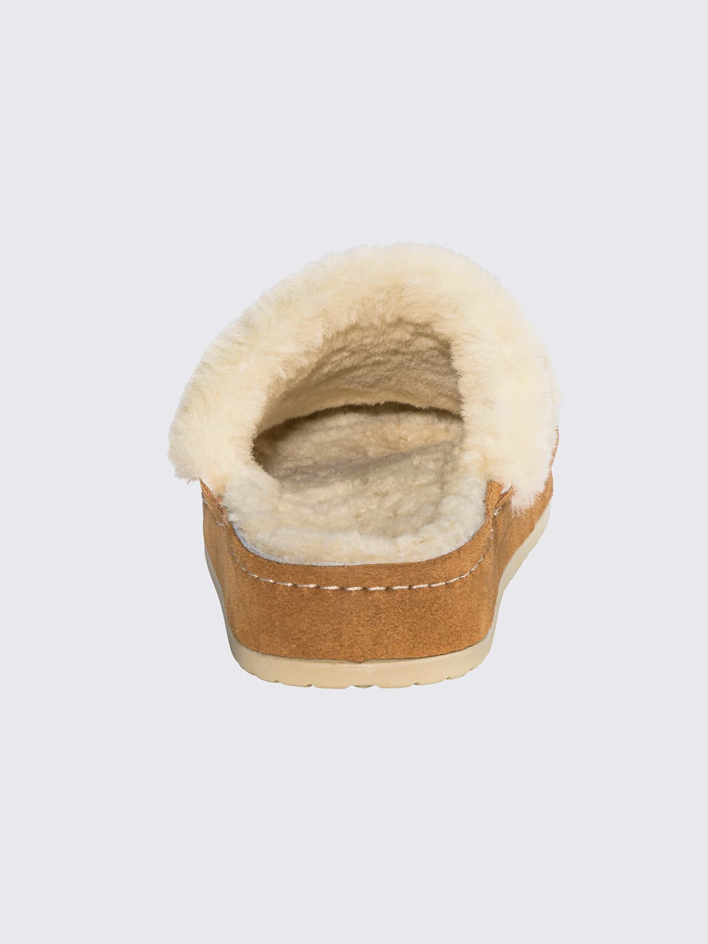 Chaussons cuir velours de vache.