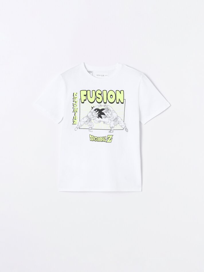 Camiseta estampada Dragon Ball - Branca