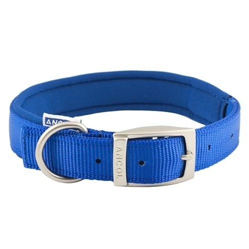 Coleira acolchoada Heritage para cães, azul