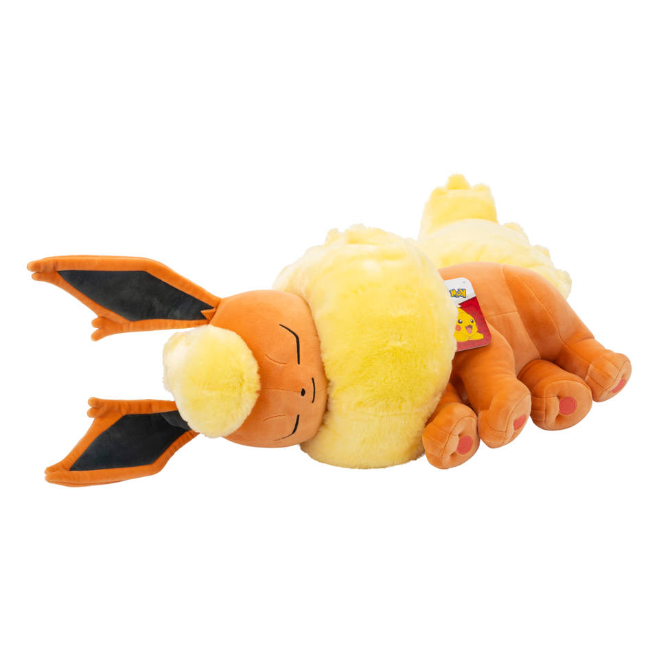 Pokémon slapende pluchen knuffel Flareon - 45 cm