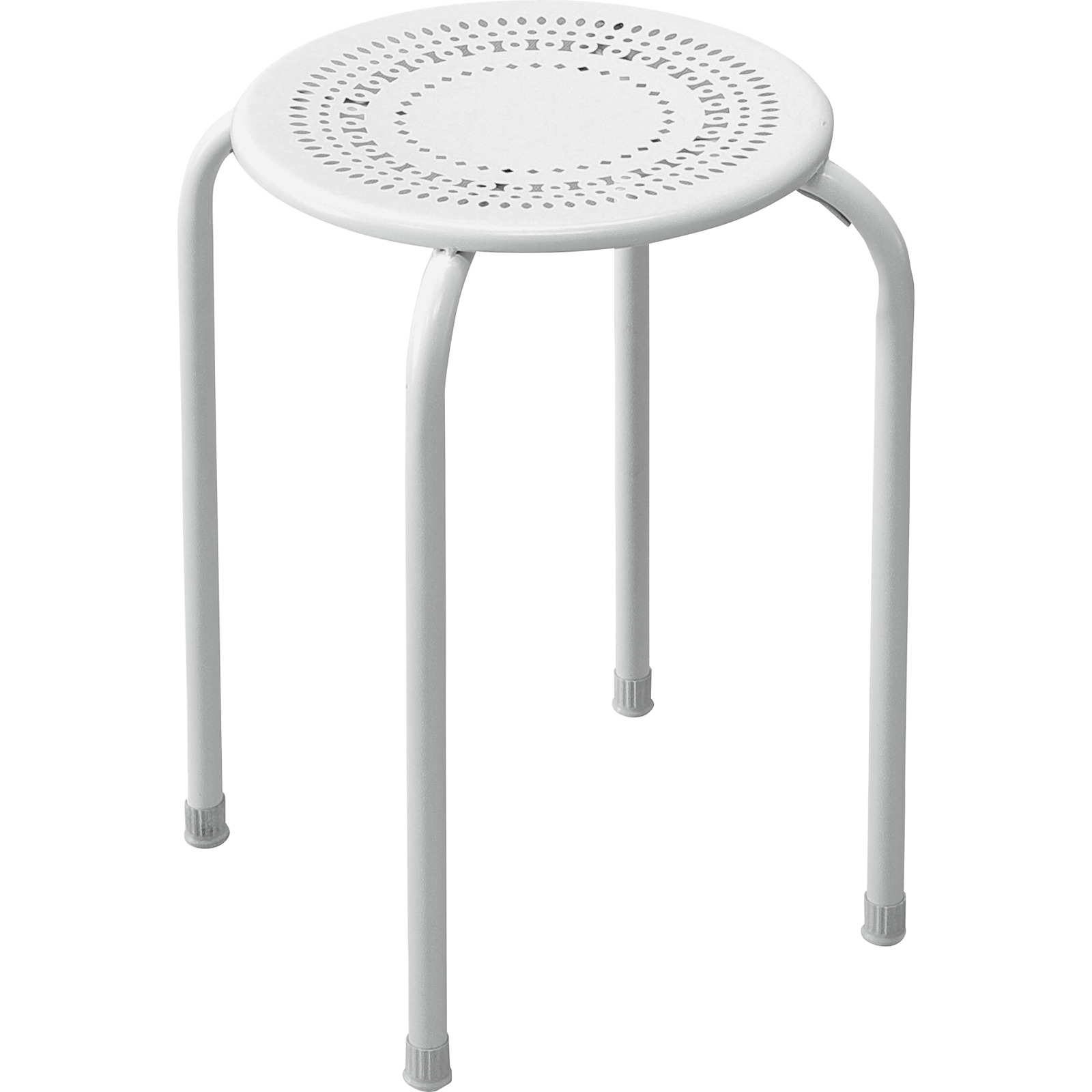Hocker Ben Metall weiss