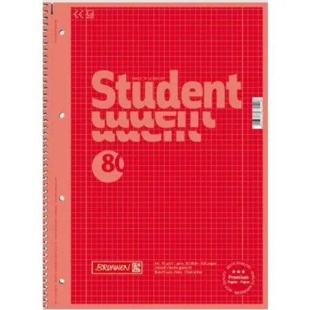 BRUNNEN Collegeblock Student Colour Code, 80 Blatt A4 kariert, Lineatur 28