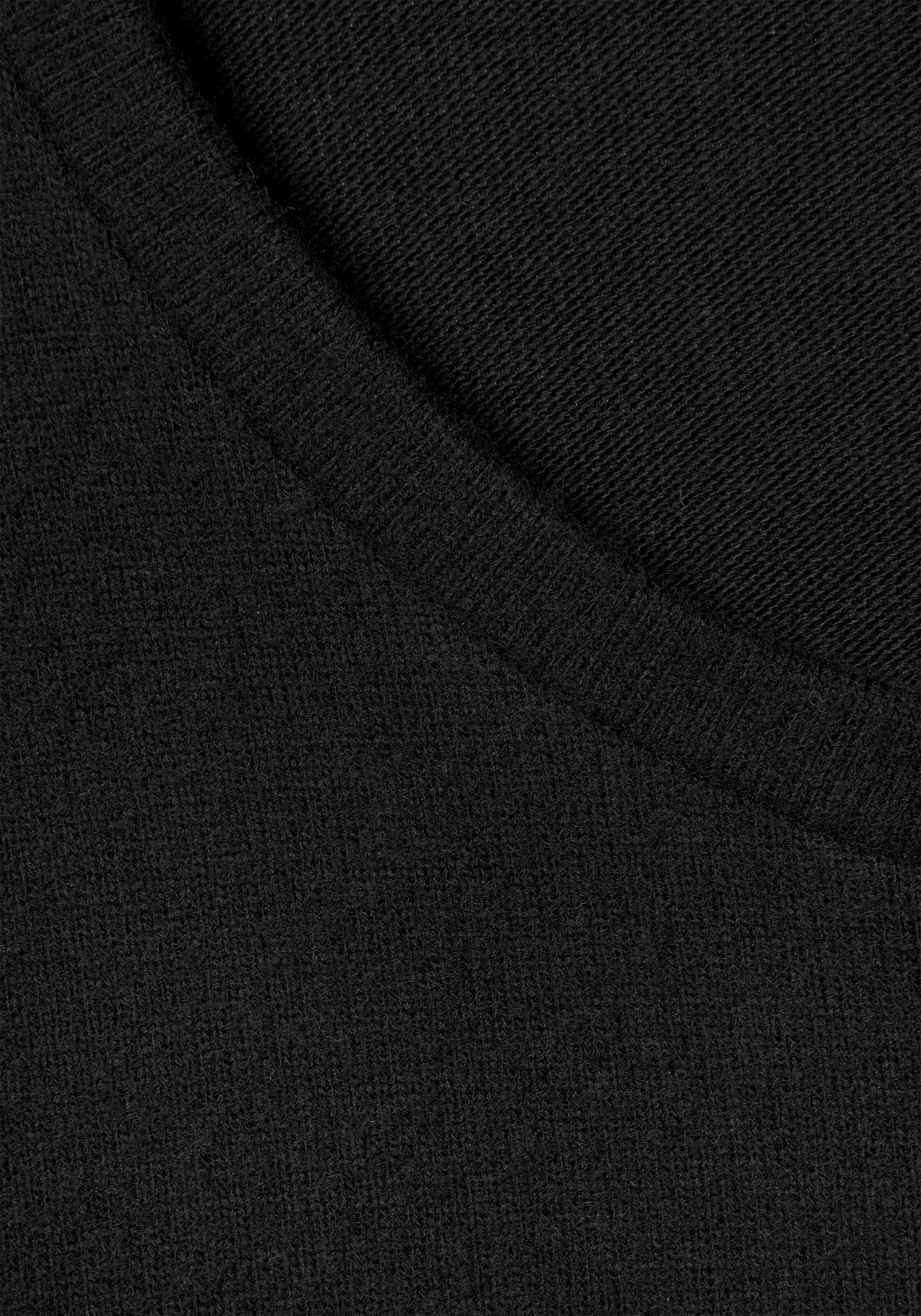 LASCANA Strickpullover in schwarz