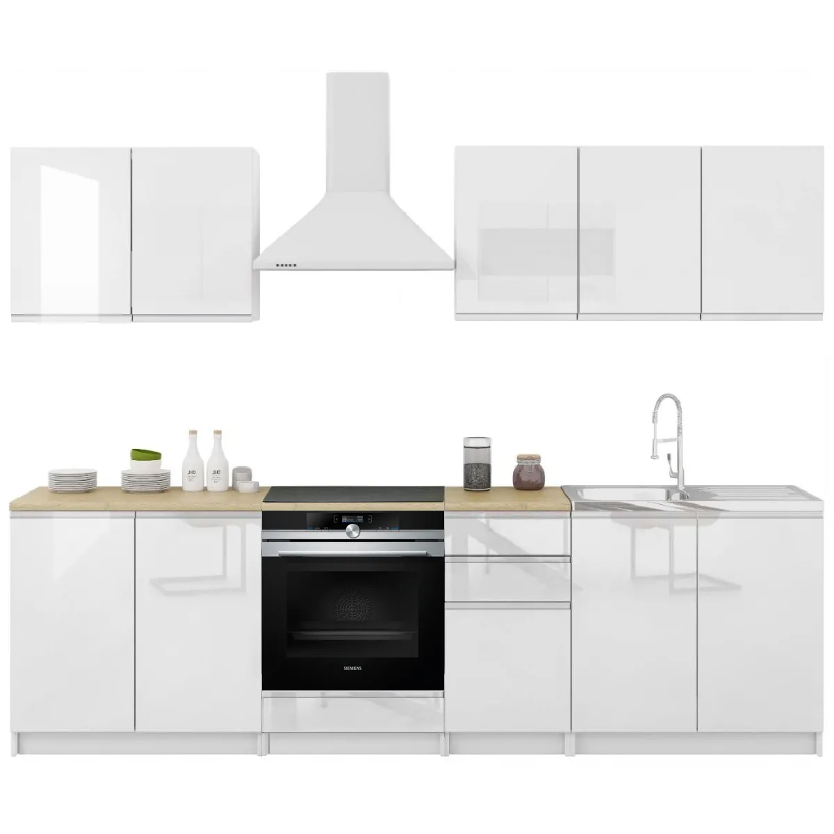 DUSINE Cuisine Handys 7 éléments - Laqué Blanc