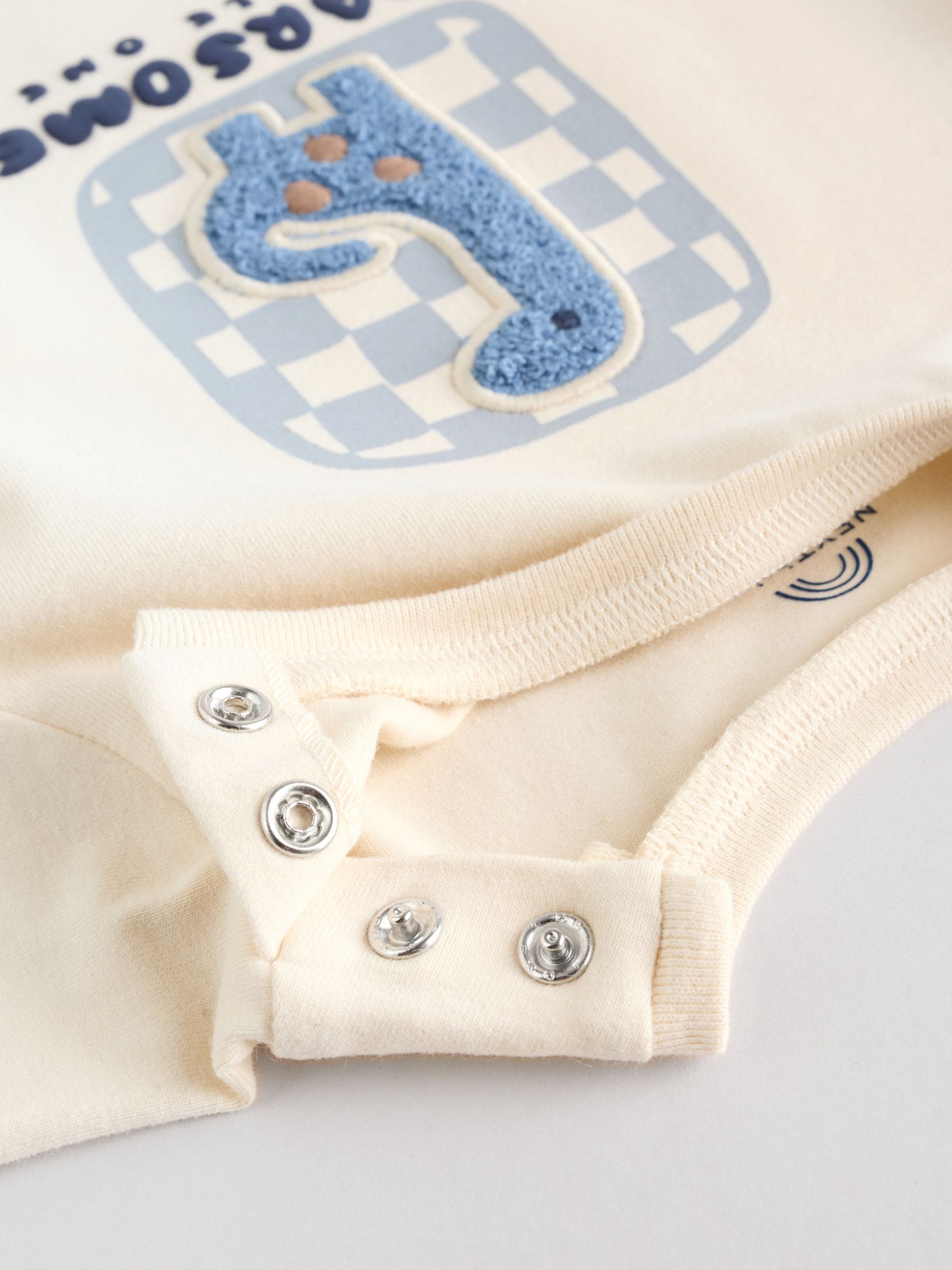 Blauw met dinosaurus - Top en Leggings 2 -delige Babyset (0mnd-3jr)