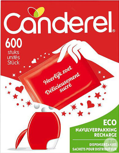 Canderel Recharge Pour Distributeur Maxipack 600 Pièces