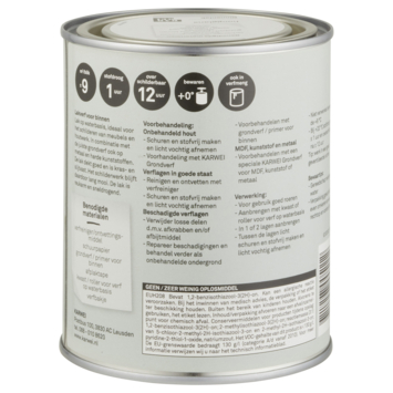 Karwei binnenlak hoogglans lucht blauw 750 ml