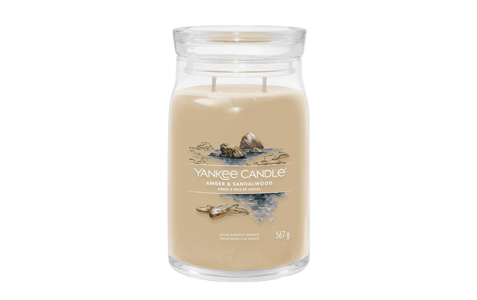 Yankee Candle Duftkerze »Amber & Sandalwood Signature Large Jar«