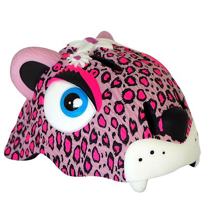 Crazy Safety Fahrradhelm m. Leicht - Leopard - Pink