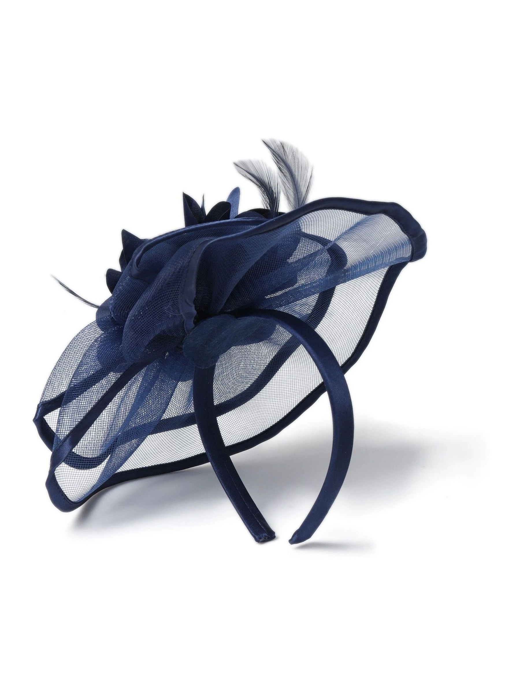 Blauw - Aela Blush Pink Large Fascinator