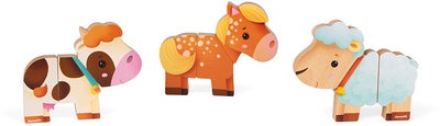 Janod Funny Magnets Farm Magnetsett