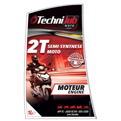 Huile moteur Technilub 2T SEMI-SYNTHESE 1L Universel