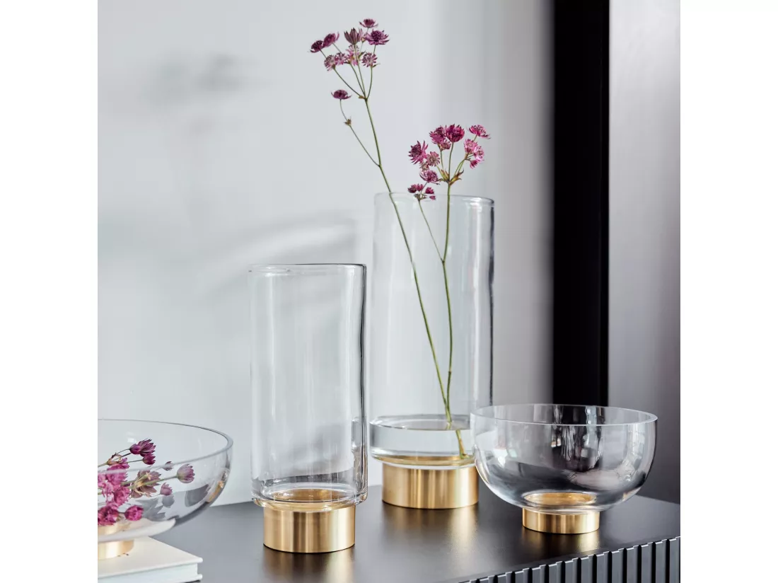 Vase Finn moyennement transparent 28 x 11.5