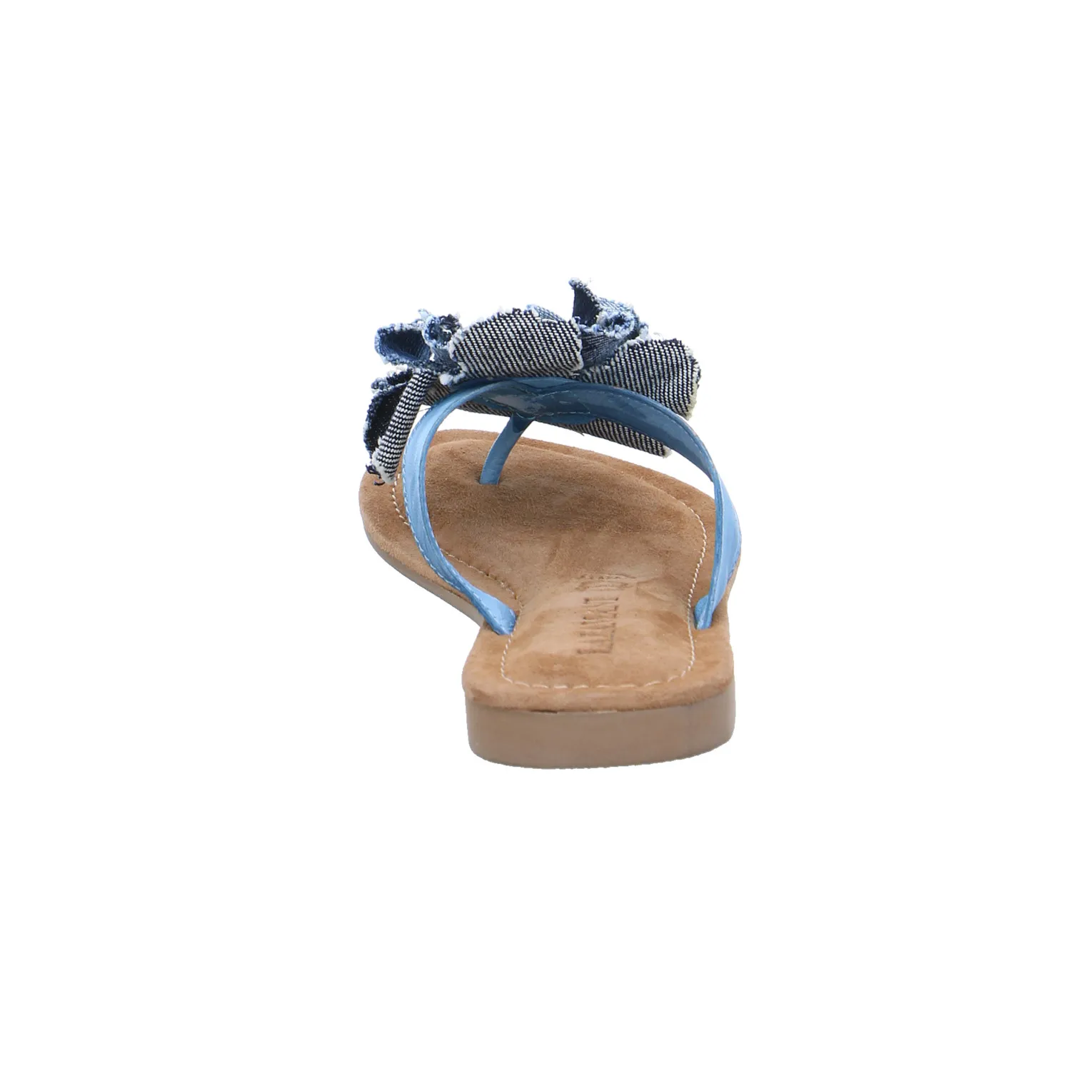 LAZAMANI Zehentrenner-FlipFlop Jeansblau Leder