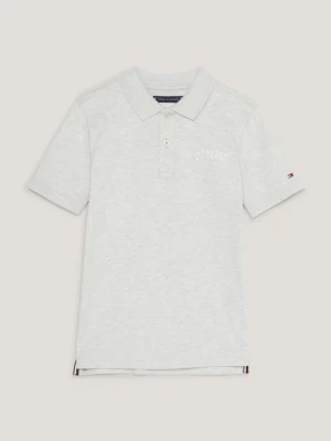 Camisa polo regular com estampa de grafite nas costas