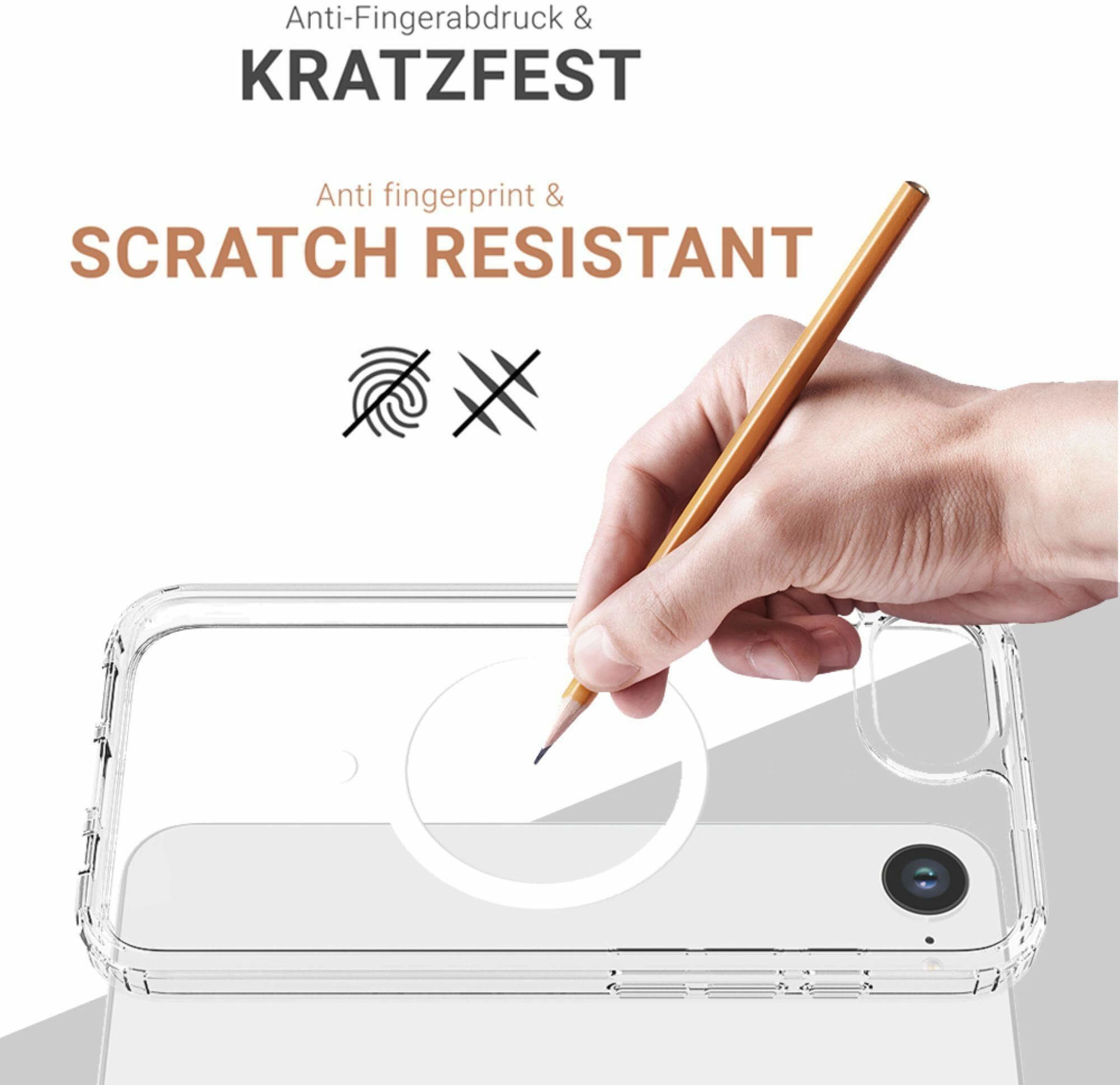 iPhone 16e MagSafe Hybrid Hülle TPU Bumper   Acryl Rückseite Pankow (11112) - Transparent