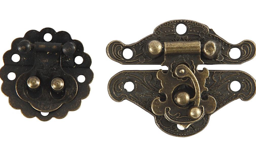 Beschlag Set, 10-teilig, AntikgoldKompaktes Beschläge Set