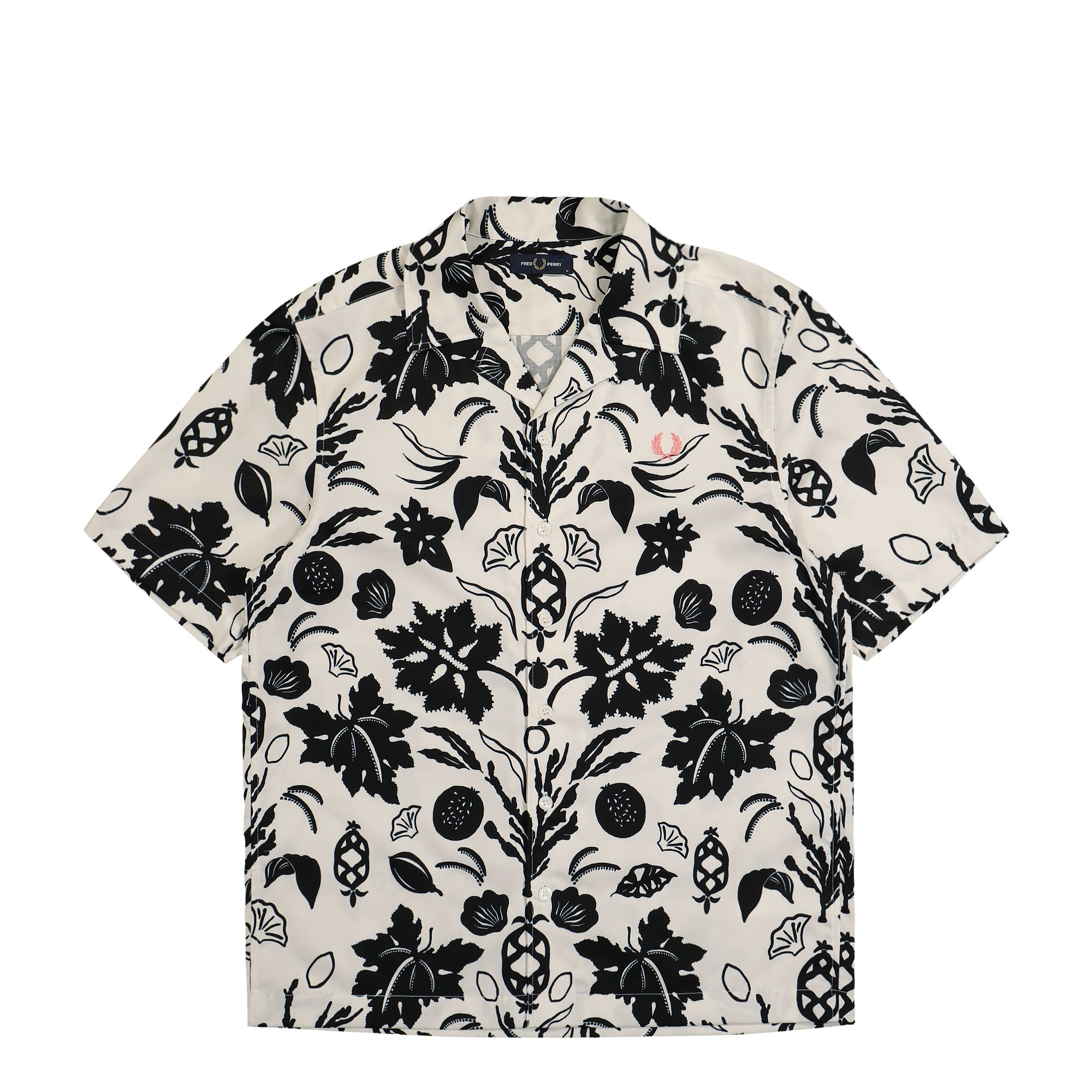 Fred Perry<br>Botanical Print Revere Collar