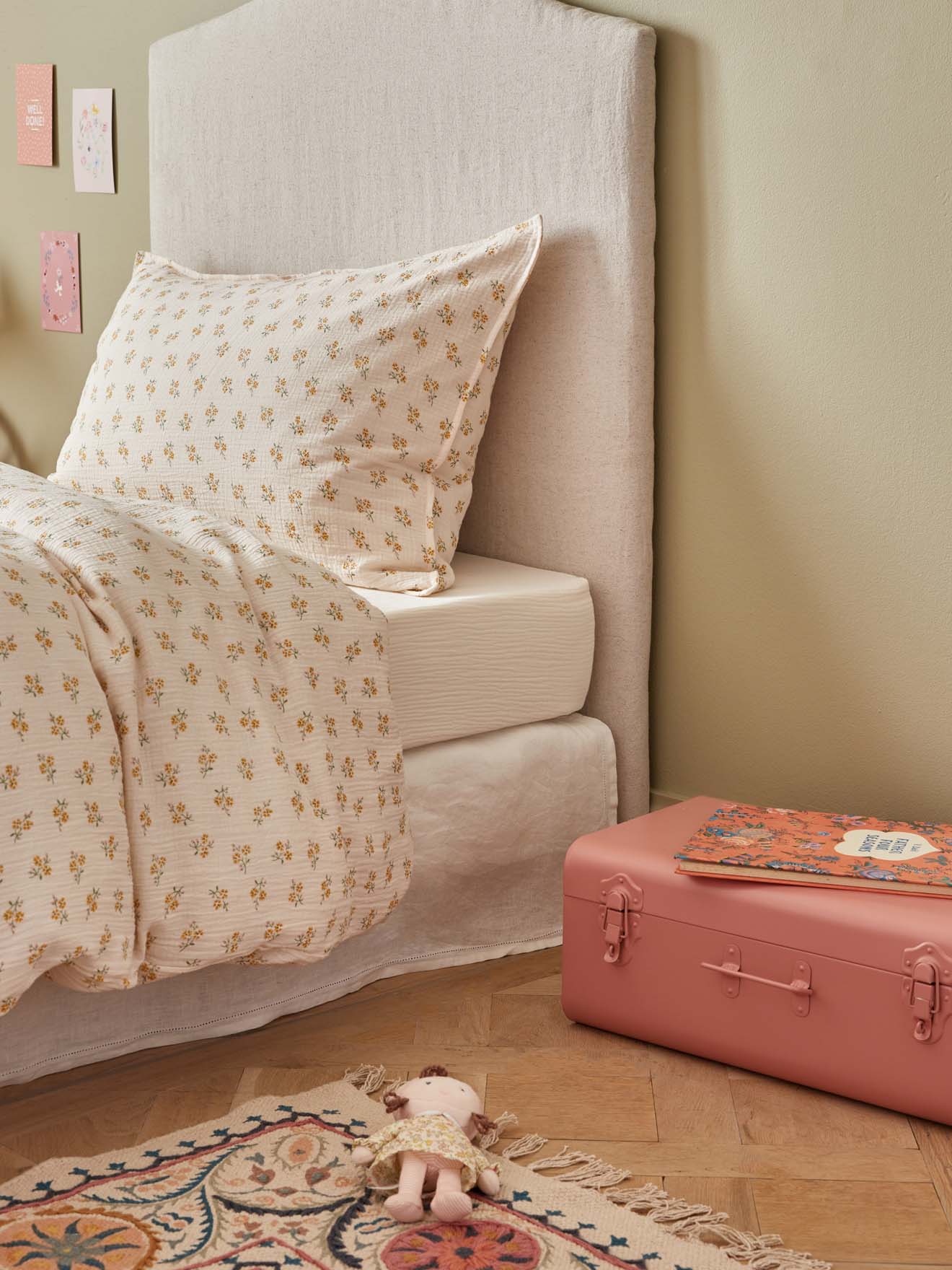 Drap-housse gaze de coton 