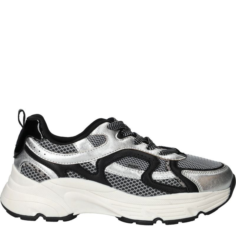 POSH by Poelman Sneakers Zilver Dames