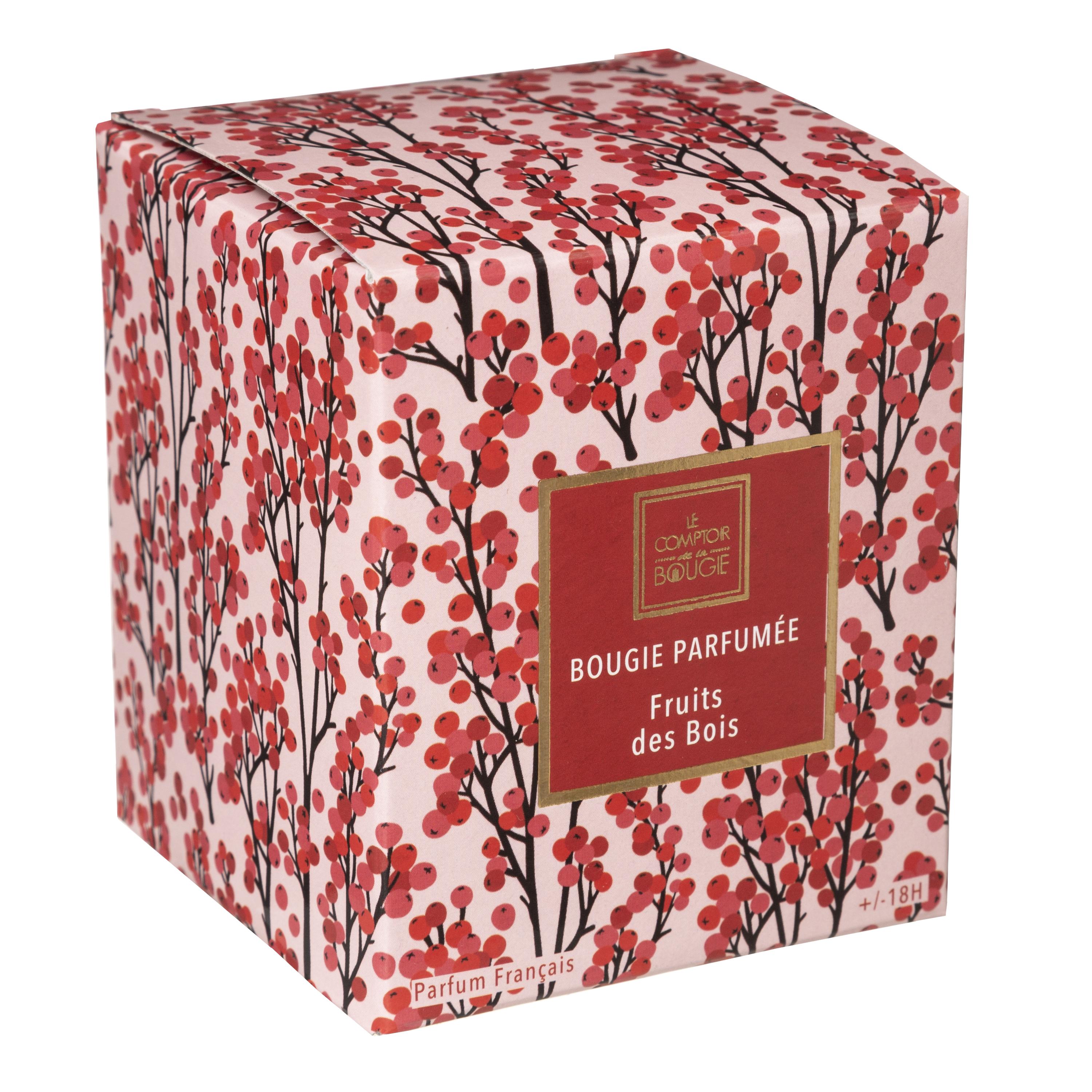 BOUGIE PARFUMEE VERRE FRAISE BOIS NEDA 110G