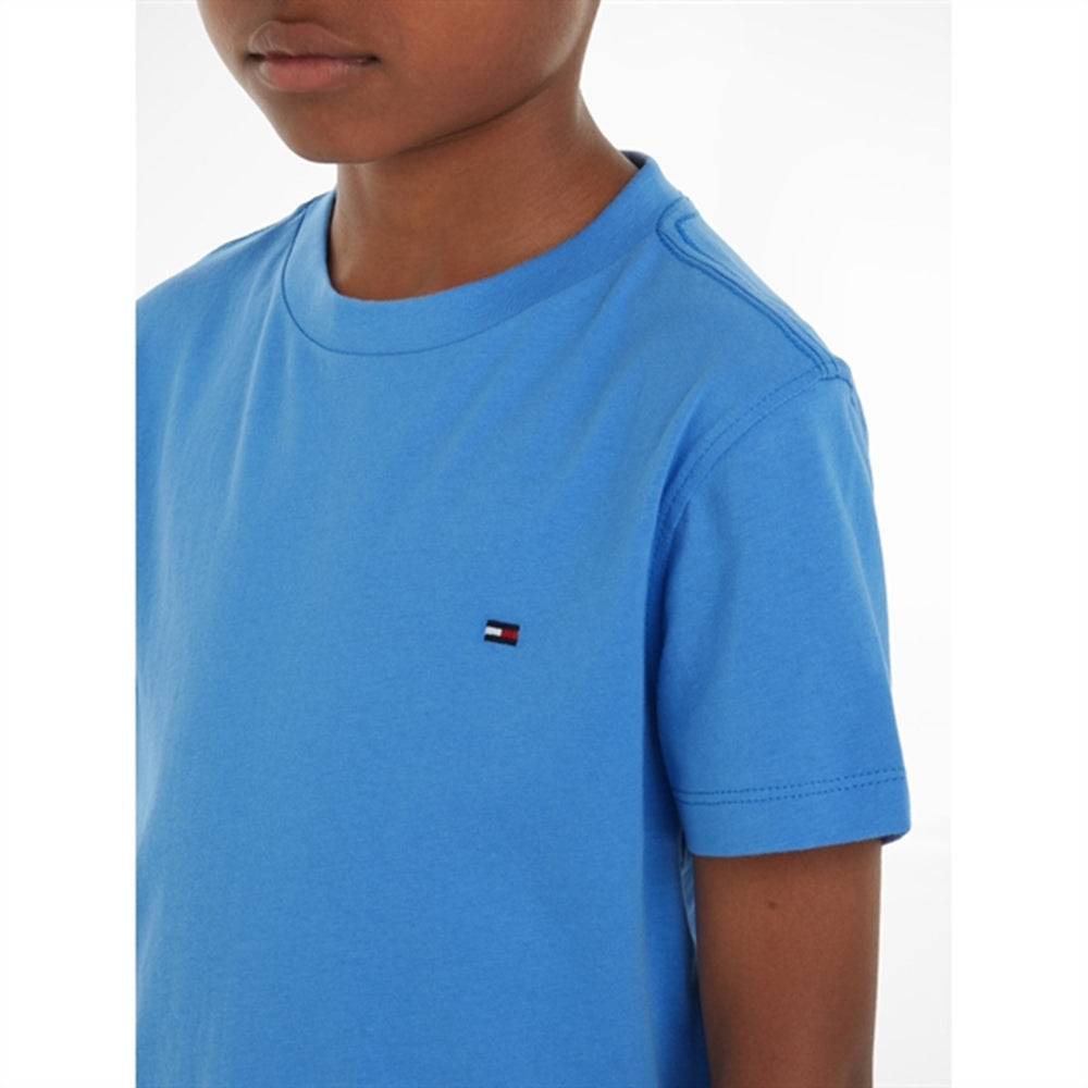 Køb Tommy Hilfiger Essential Cotton T-Shirt Blue Spell