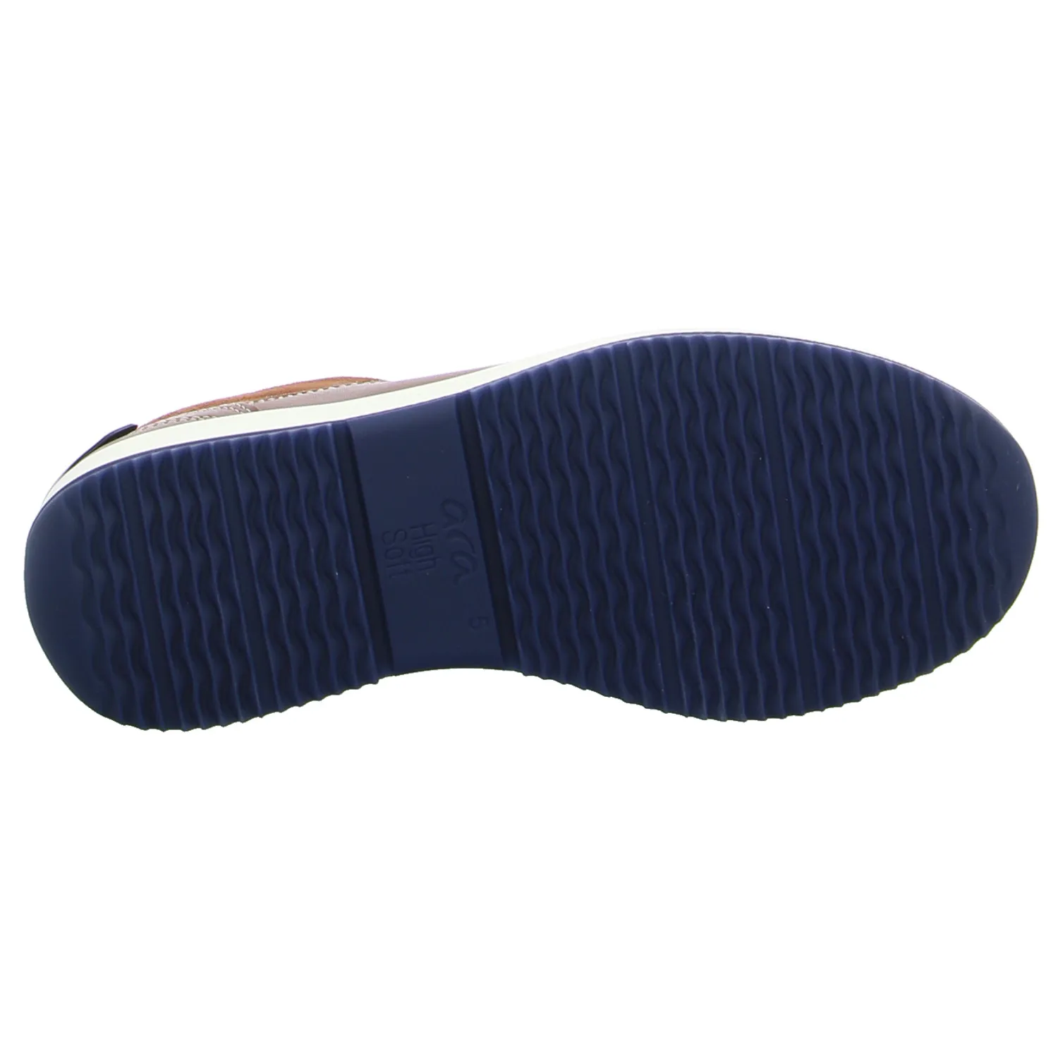 ARA Comfort-Schnürer Cognac Leder  mit Wechselfussbett