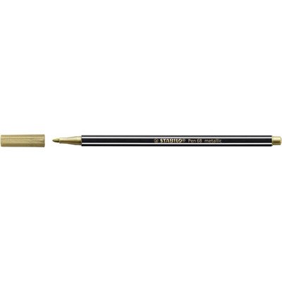 Stylo feutre Pen 68 metallic, or