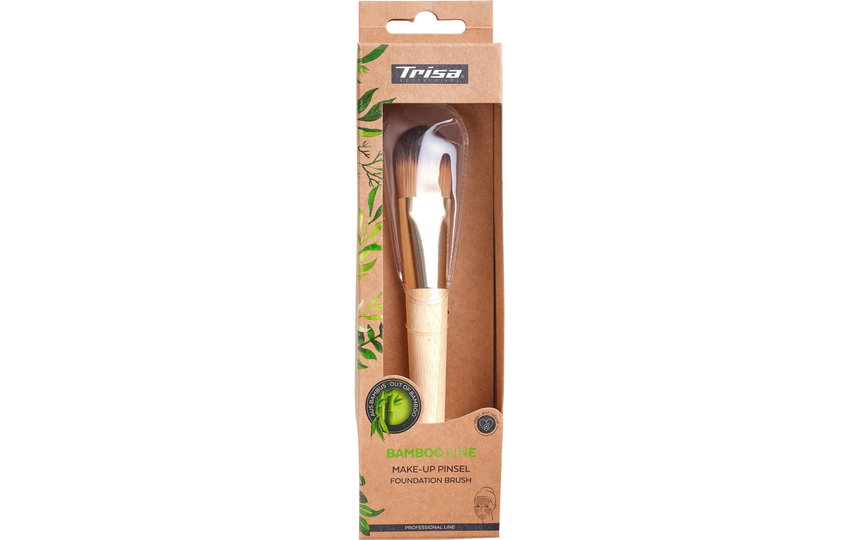 Make-up-Pinsel BambusPraktischer Pinsel zum Auftragen und Verblenden von flüssigen und cremigen Produkten