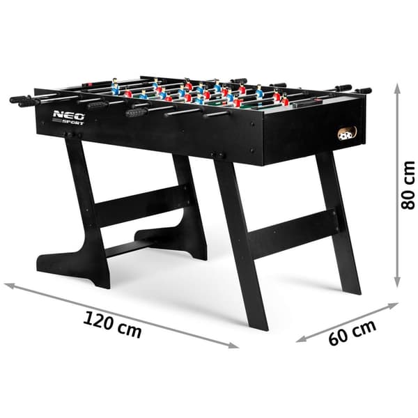 Neosport Foosball Bord 121 x 61 x 80 cm NS-803 Svart