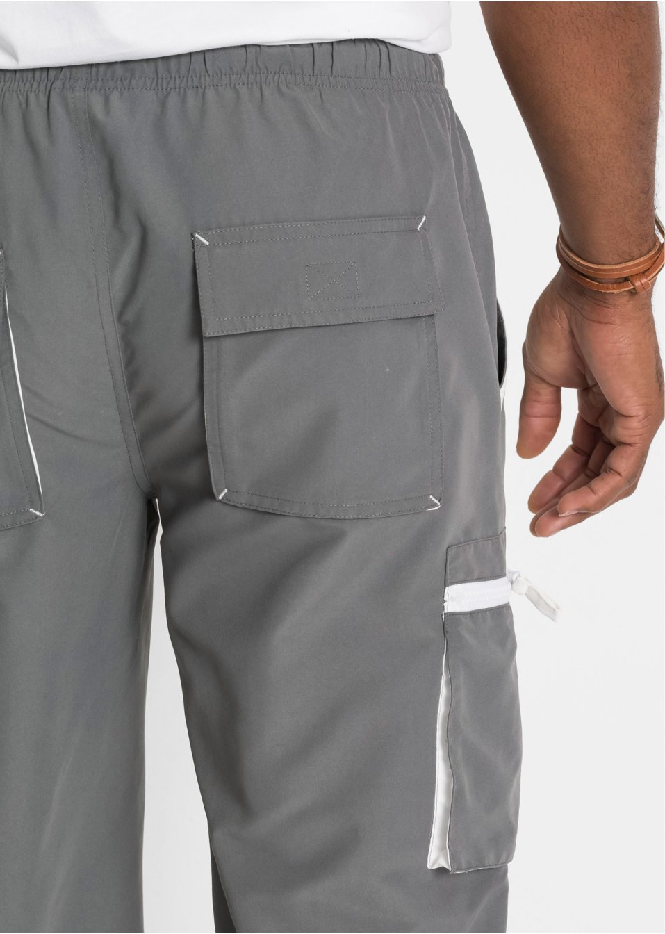 Pantalon 3/4 à enfiler en microfibre