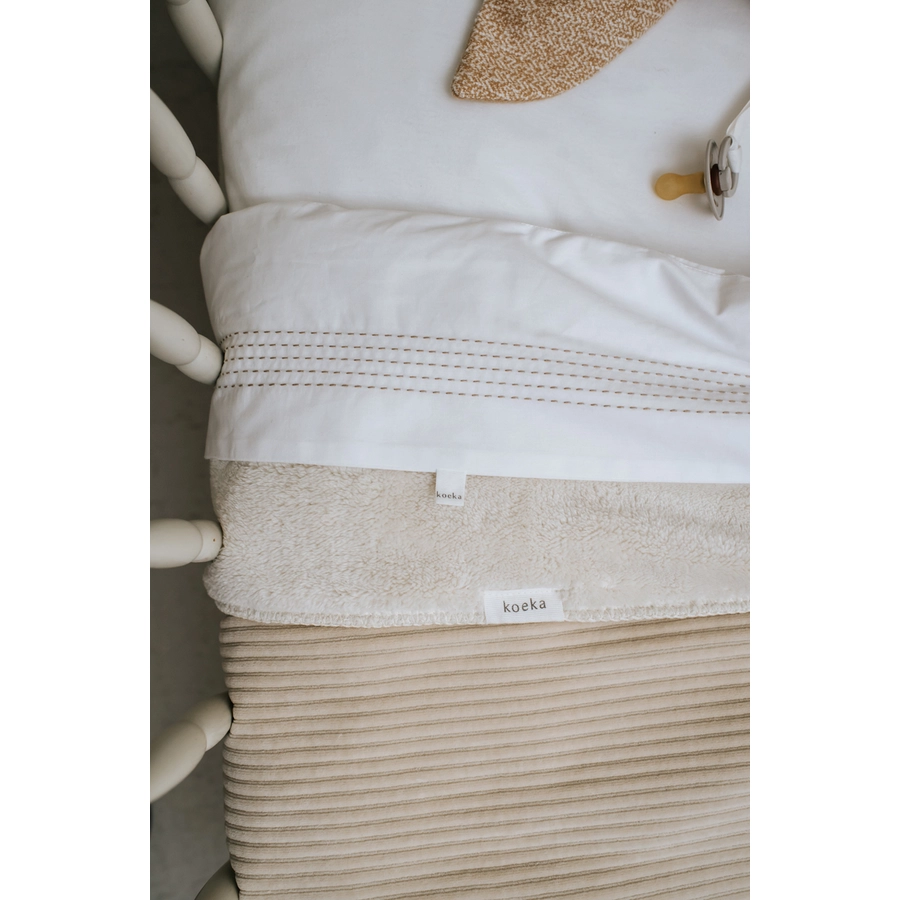 koeka Babydecke Plüsch Vik beige