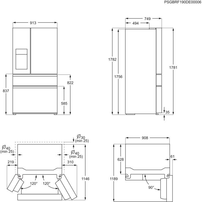 AEG Kühl-Gefrier-Kombination Serie 9000 LongFresh 0° RME954F9VX