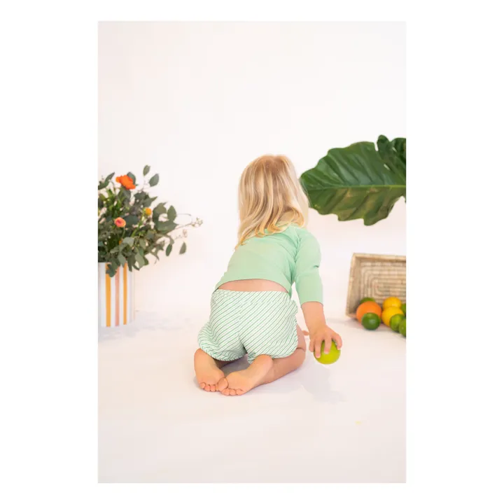 Ina Swim Short de Bain Mesa Rayé | Vert