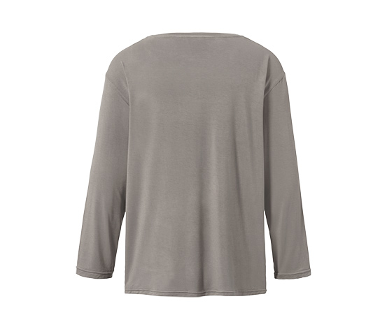 Blusenshirt im Materialmix