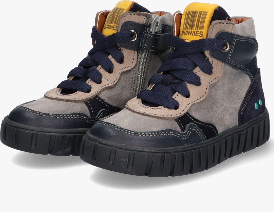 BUNNIESJR blauwe bunniesjr hoge sneaker bink bont
