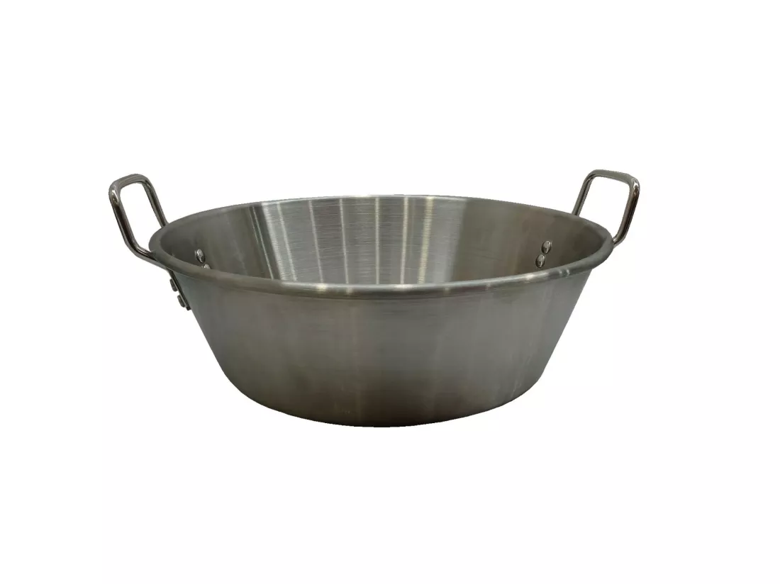 Menastyl - Bassine D41cm En Acier Inoxydable Avec Poignees