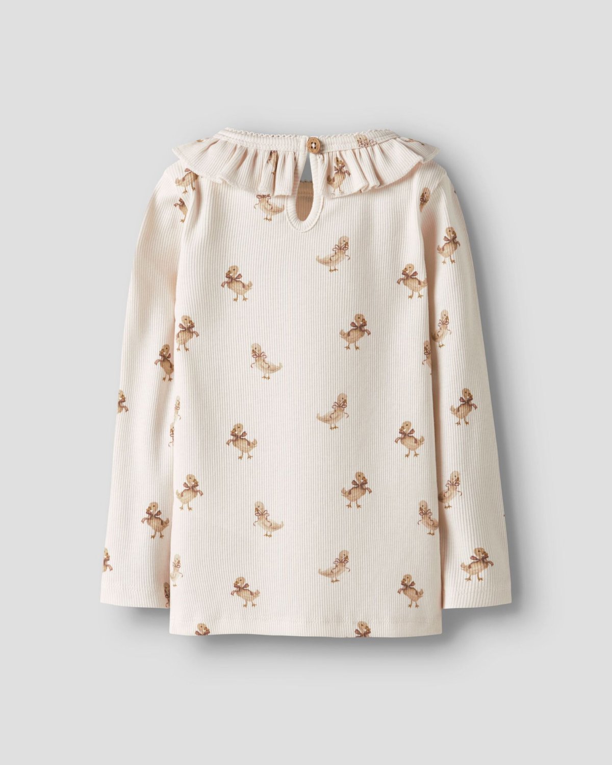 Trøye Langermet M/ Blonder Barn – Ribb, Øko TENCEL | LAVO LOA LS SLIM TOP LIL