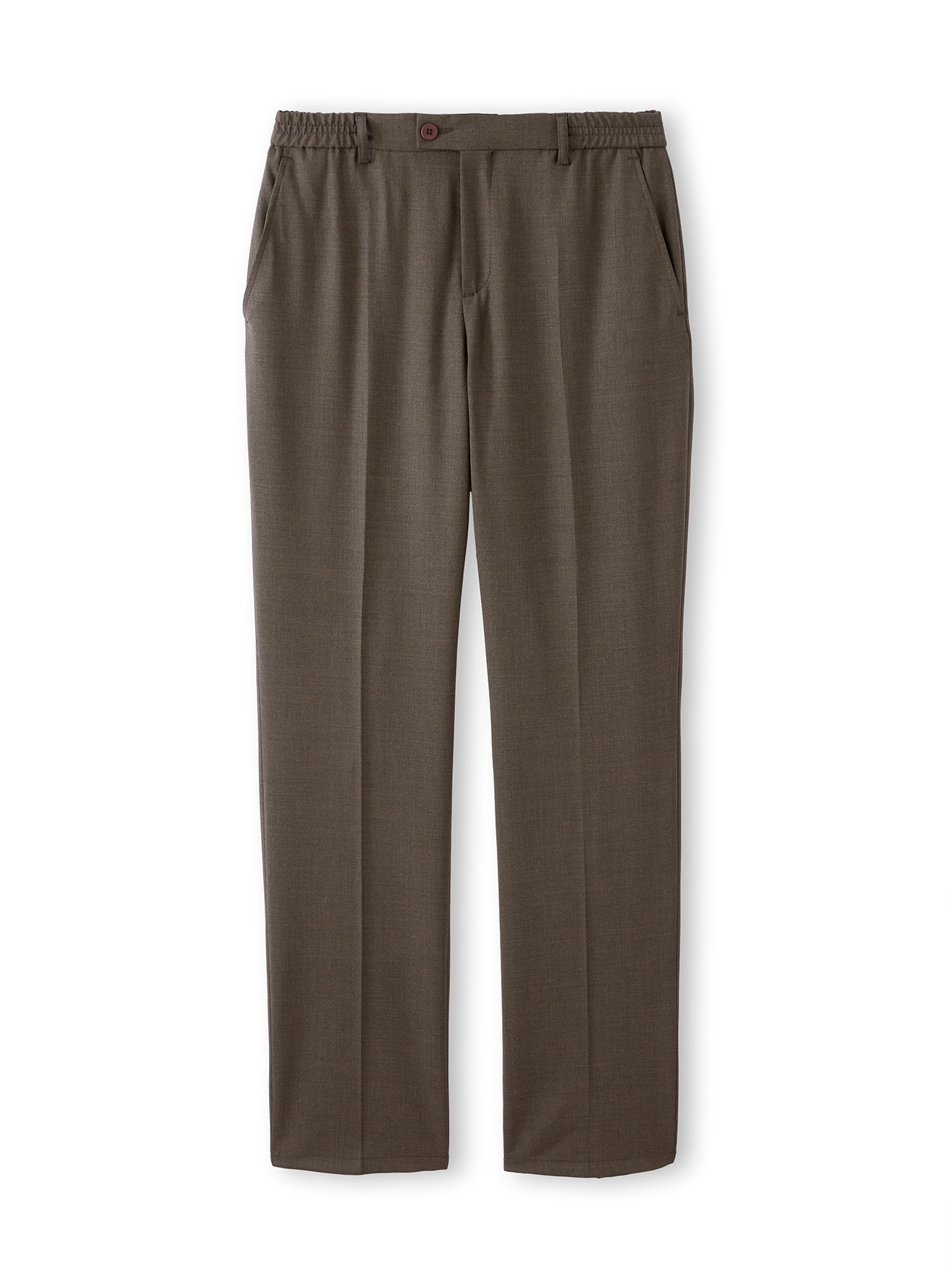 Pantalon ville élastiqué, 43% laine