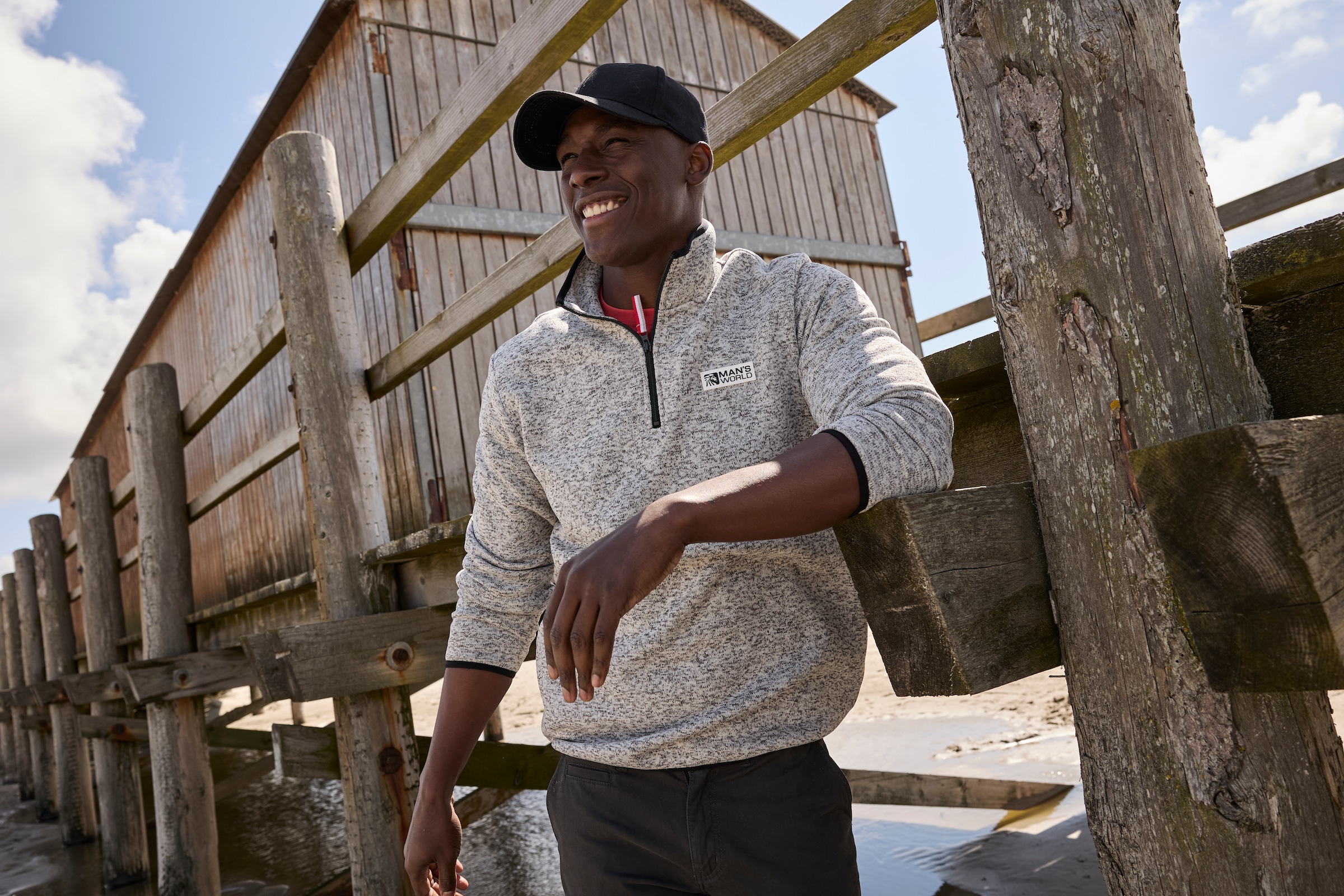 Man's World Fleecepullover , Freizeit Allrounder