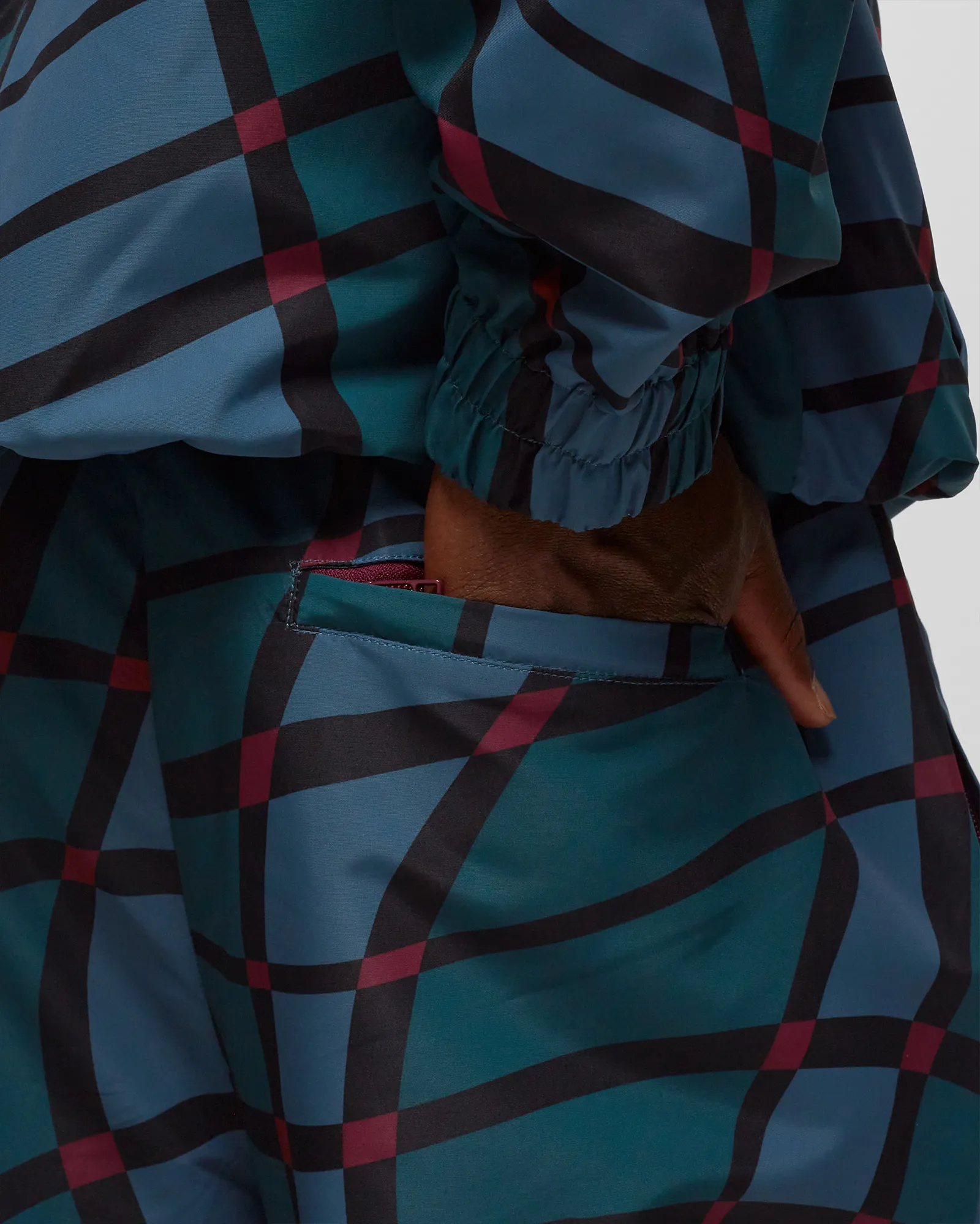 By Parra Squared Waves Pattern Track Pants