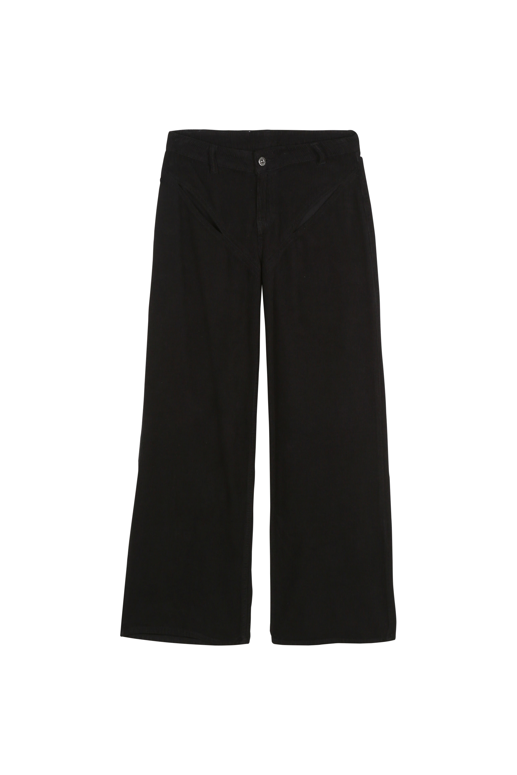 RAGGED PRIEST jean CORD CUTT OUT Noir
