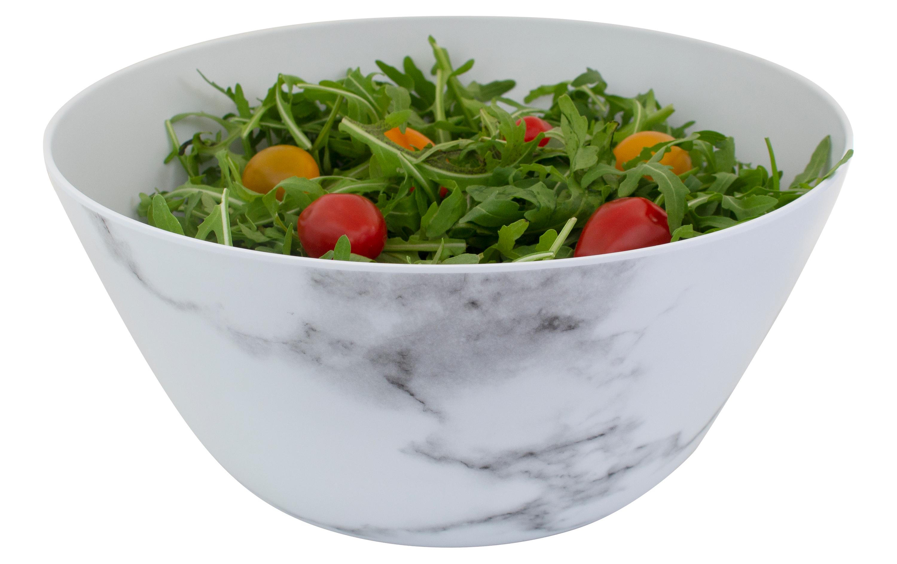 Outdoor-Schüssel 1, Grau/WeissSchüssel für Salat